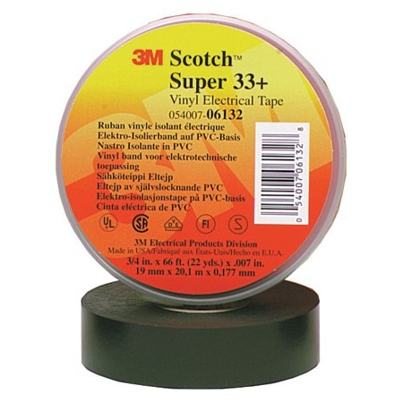 3M 3/4'' x 66' 3M 33+ Electrical Tape, 100PK BUY00012382
